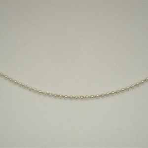 Sterling Silver 24" Bead Chain Necklace 1.8mm